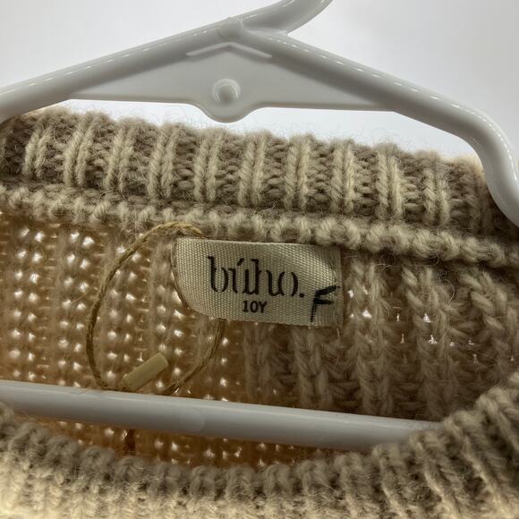 NWT BUHO Bands Jumper Crew Sweater Terracotta Alpaca Wool Blend 10 - Picture 4 of 5